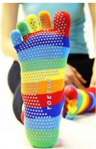 Joga, pilates - prstové ponožky